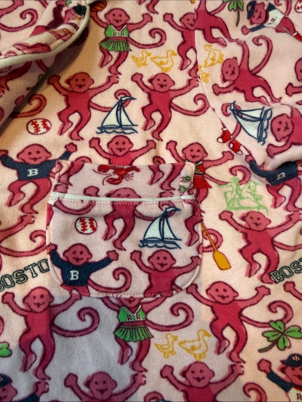 Roller Rabbit Pajama Set - Boston Red Sox - Picture 7 of 7